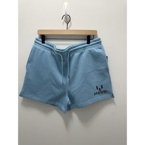 Messi Collection Blue Fleece Shorts XXL Athletic Lounge Soccer Mens NWT